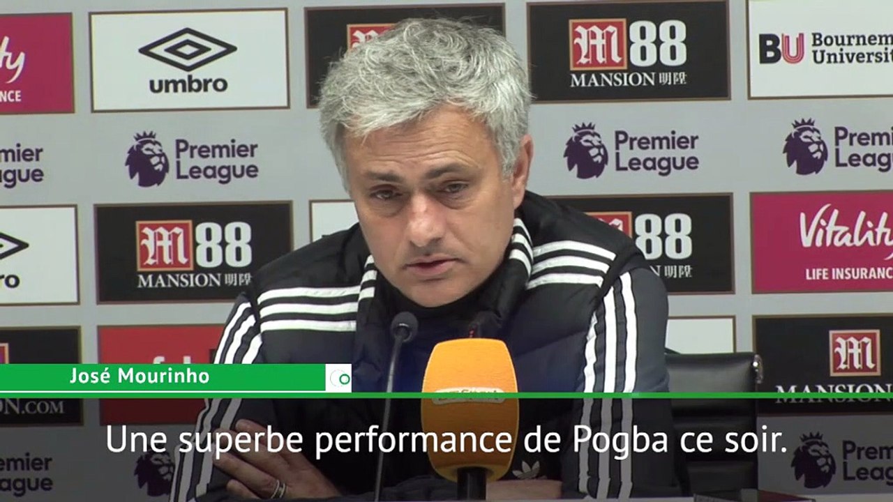 Mourinho  : ''Une superbe performance de Pogba"
