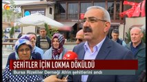 Şehitler için lokma döküldü