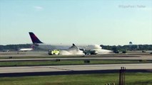 En feu, un avion est obligé d’atterrir en urgence (Vidéo)