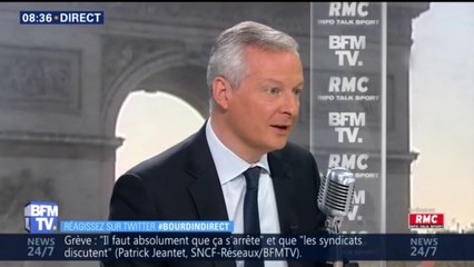 "Je ne crois pas à la convergence des luttes", affirme Bruno Le Maire