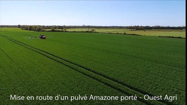Mise en route d'un pulvé Amazone porté