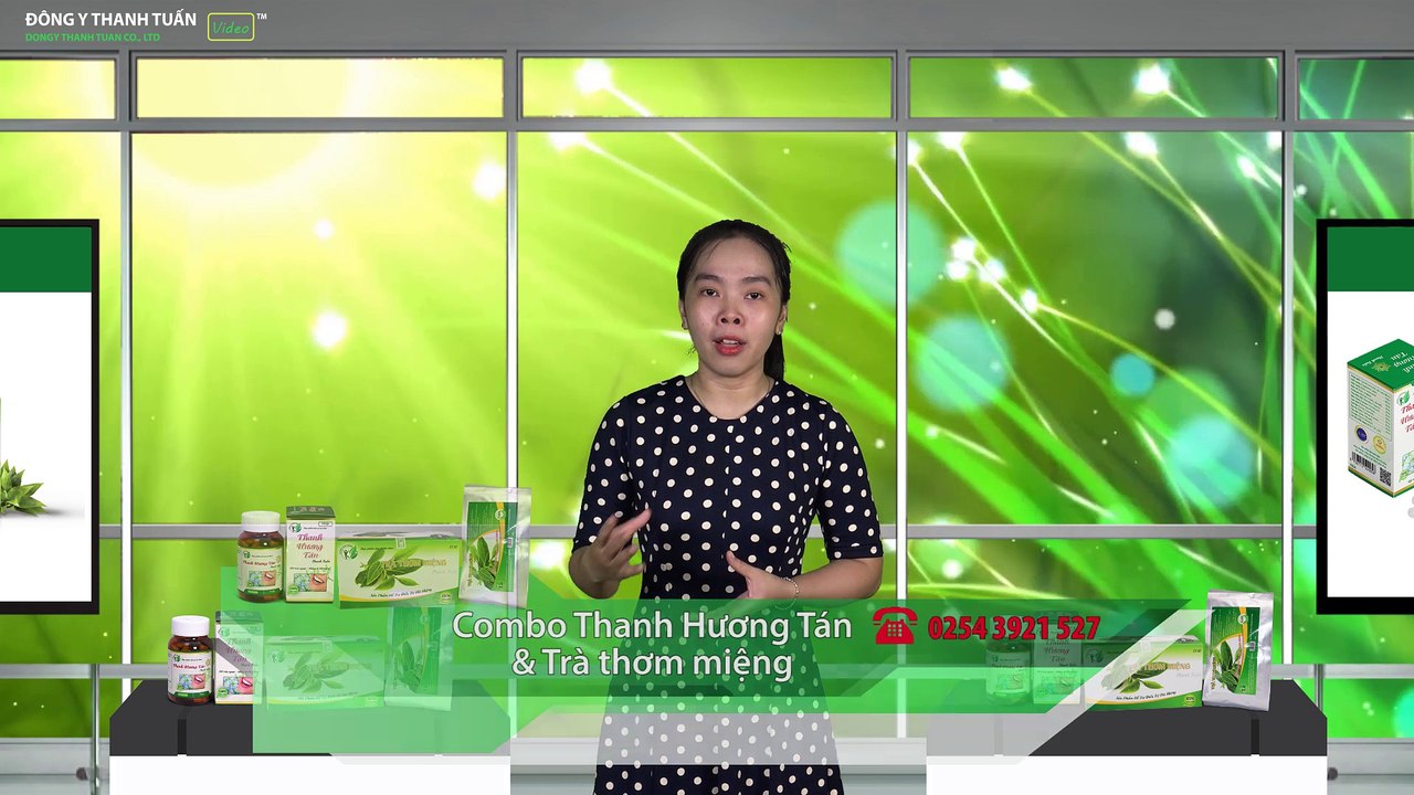 Combo sản phẩm điều trị hôi miệng Thanh  Hương Tán và Trà thơm miệng