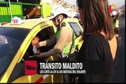 Policía de Tránsito realiza operativo para multar a conductores infractores