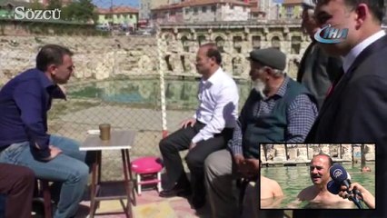 Yozgat Valisi’nin havuz keyfi