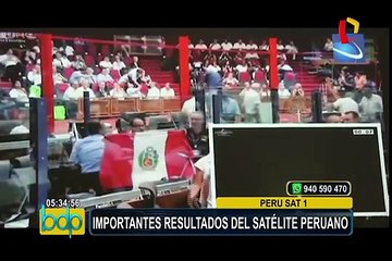 Perú Sat-1: muestran importantes resultados del satélite peruano
