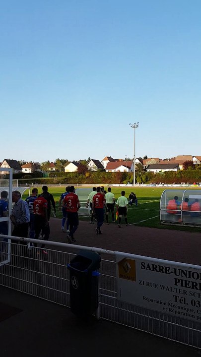 Vidéo: Entrée des joueurs hier soir, Sarre-Union vs FR Haguenau 1- 4