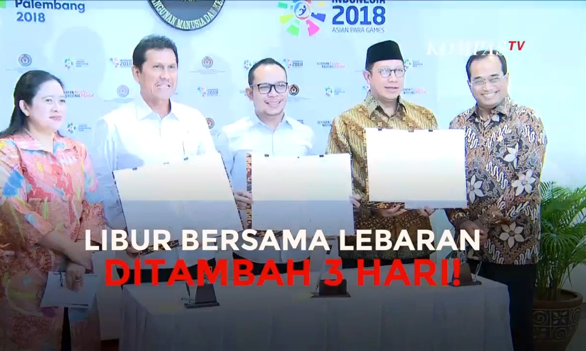 Libur Bersama Lebaran Ditambah 3 Hari!