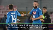 Sarri urges Napoli not to be scared of Juventus title showdown