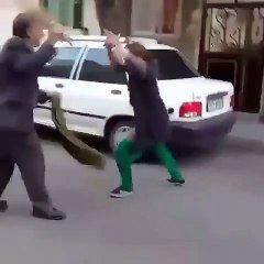 دعوا و درگیری پیرمرد با زن جوان در تهران