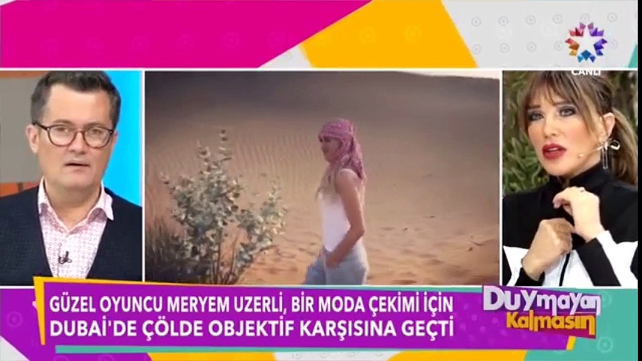 Meryem Uzerli Moda Çekimi İçin Dubai'de Çöde Kamera Karşısına Geçti