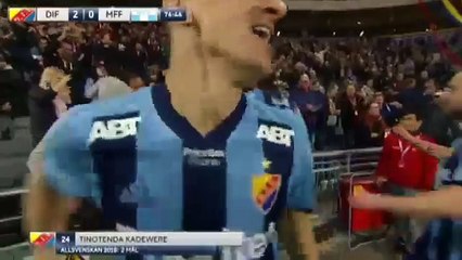Djurgardens 2:0 Malmoe (Sweden. Allsvenskan. 18 April 2018)