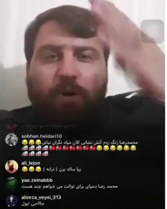 فحاشی محسن صفایی به روحانی وبقیه بزرگان کشور در لایو اینستاگرام