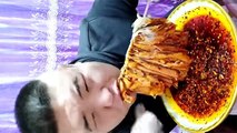 ASMR SHOW COMPILATION-CHINESE FOOD-MUKBANG-challenge-Beauty eat strange food-asian food-NO.141
