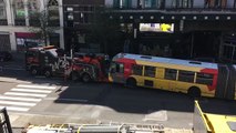 Le bus articulé était en panne Bvd de la Sauvenière