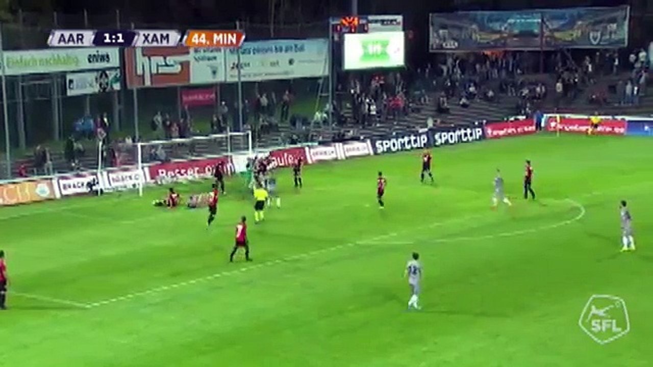 Aarau 1:2 Xamax (Switzerland. Challenge League. 18 April 2018)