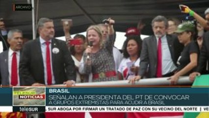 Brasil: acusan a presidenta del PT de convocar a extremistas árabes