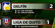 Delfín derrota a Liga de Quito en partido diferido por Campeonato Nacional