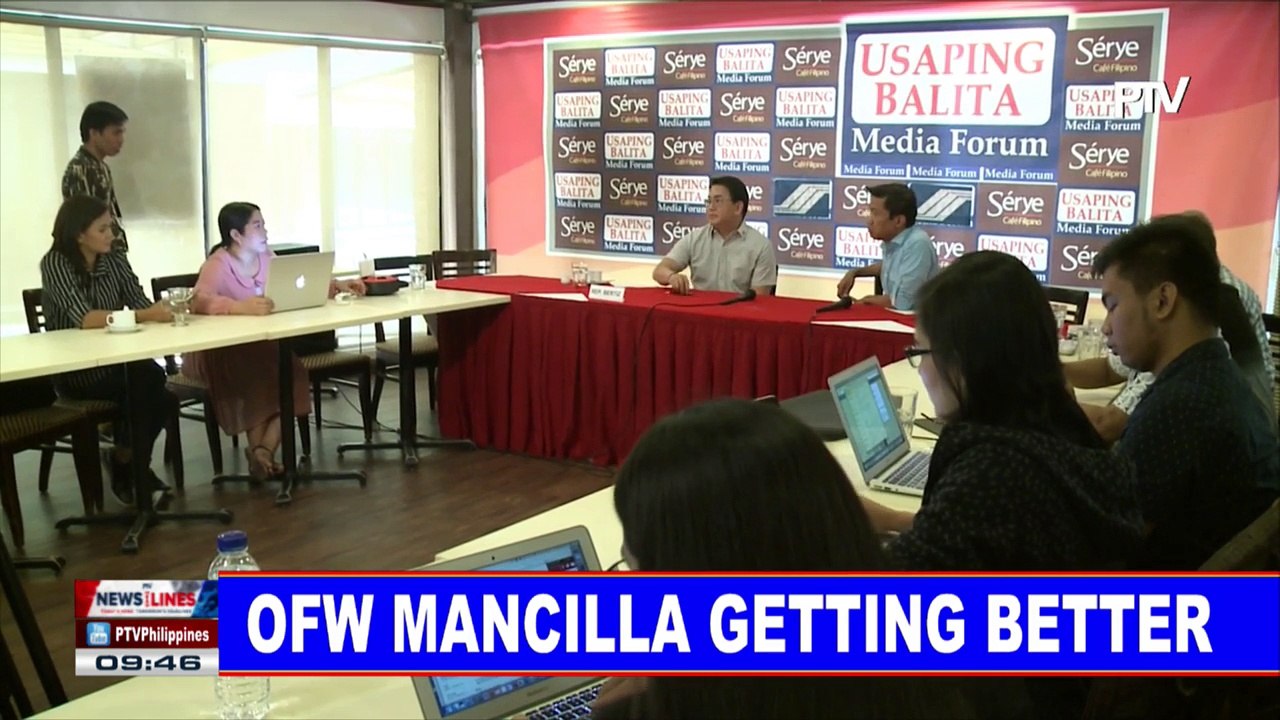 OFW Mancilla getting better
