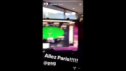Neymar jouait encore au Poker en suivant ses coéquipiers à Caen
