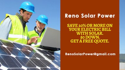 Affordable Solar Energy Reno - Reno Solar Energy Costs
