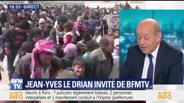 Attaques chimiques du régime syrien: Tous les témoignages concordent , déclare Le Drian