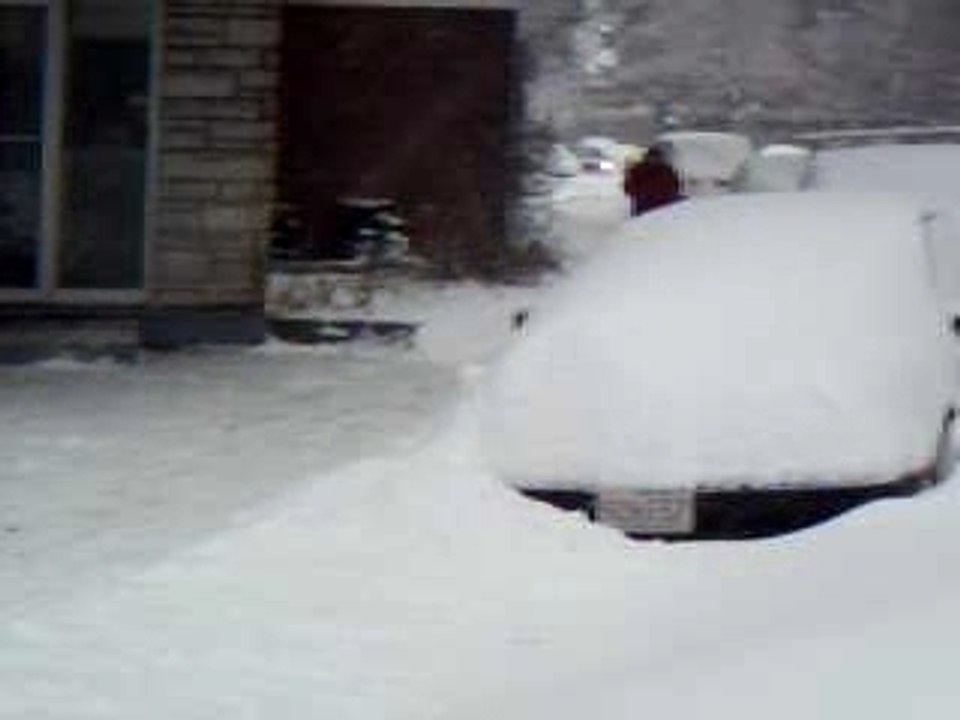 tempête de neige sur Montreal - 3 Dec. 2007