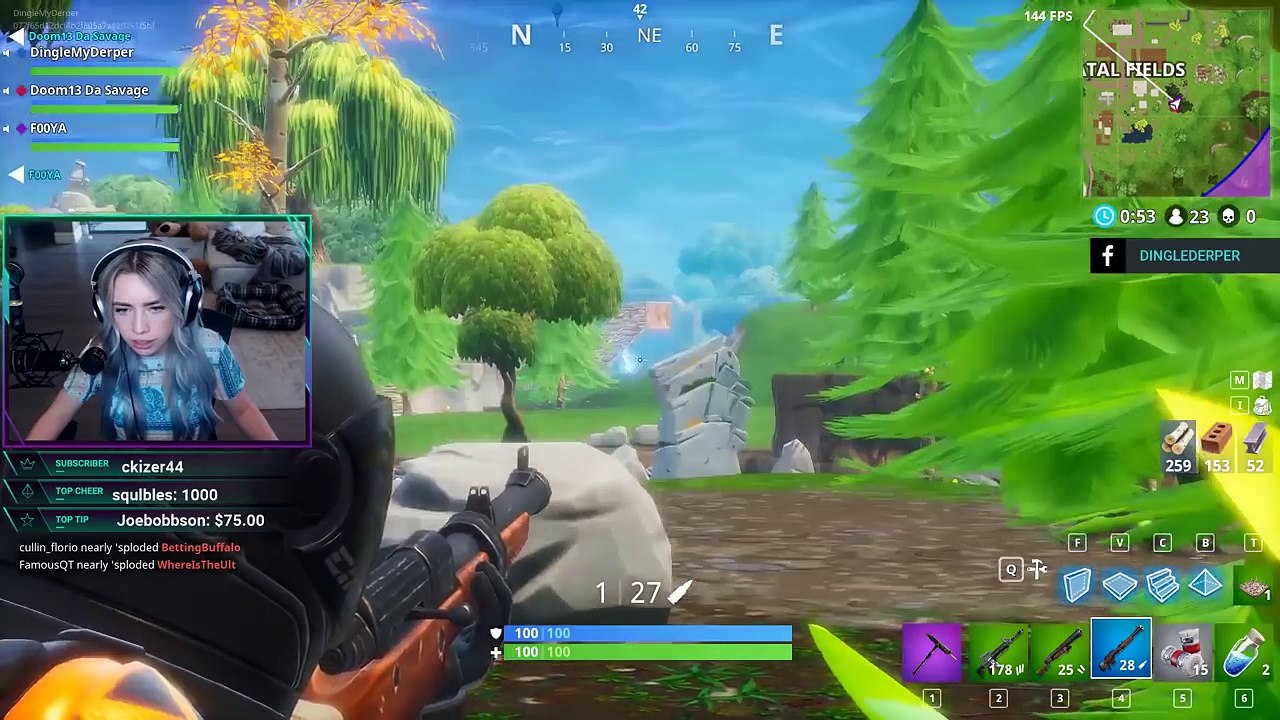 THE FIRST METEOR ACTUALLY HIT! RAREST MOMENT DURING LIVESTREAM Fortnite Clutch & Daily Funny Moments