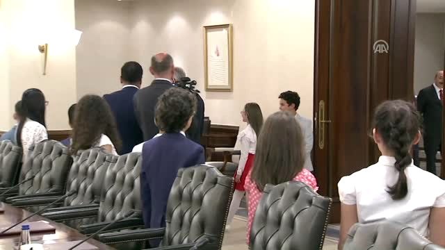 Başbakan Yıldırım, Çankaya Köşkü'nde Çocukları Kabul Etti (1)