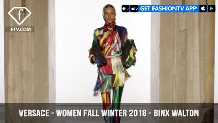 Versace Presents Binx Walton Futurism with Color Women Fall/Winter 2018 | FashionTV | FTV