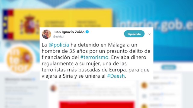 Detenido el marido de una de las yihadistas más buscadas