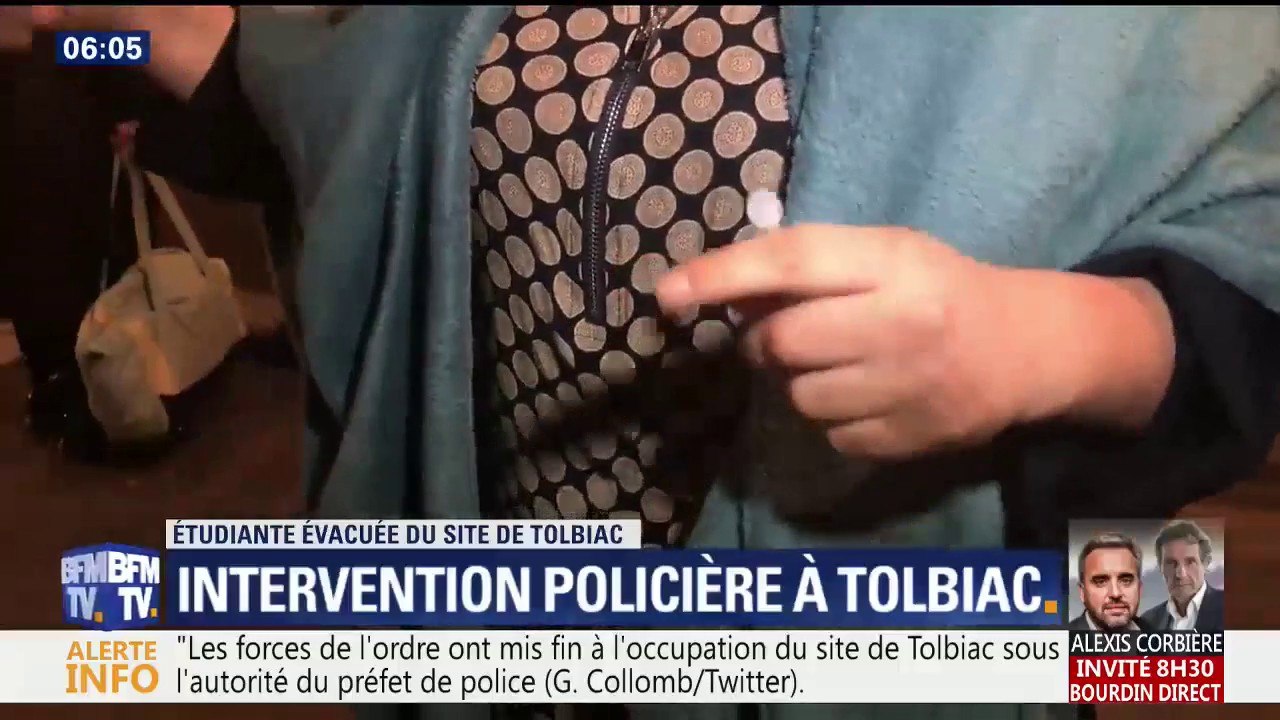 Tolbiac: "Les flics nous ont matraqués, ils nous ont traités comme des chiens", dénonce une étudiante évacuée