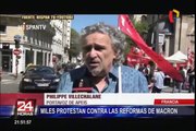 Continúan protestas en Francia contra gobierno de Emmanuel Macron