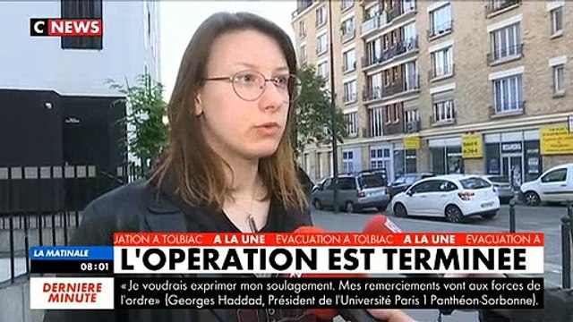 Des étudiants évacués de l'université de Tolbiac accablent les policiers et leur violence - Regardez