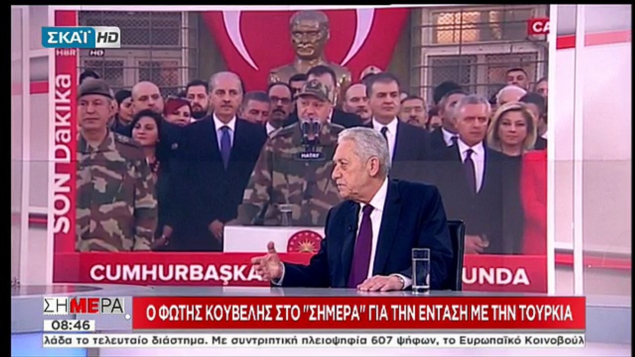 Κουβέλης: Μπορεί από ατύχημα να έχουμε θερμό επεισόδιο με την Τουρκία