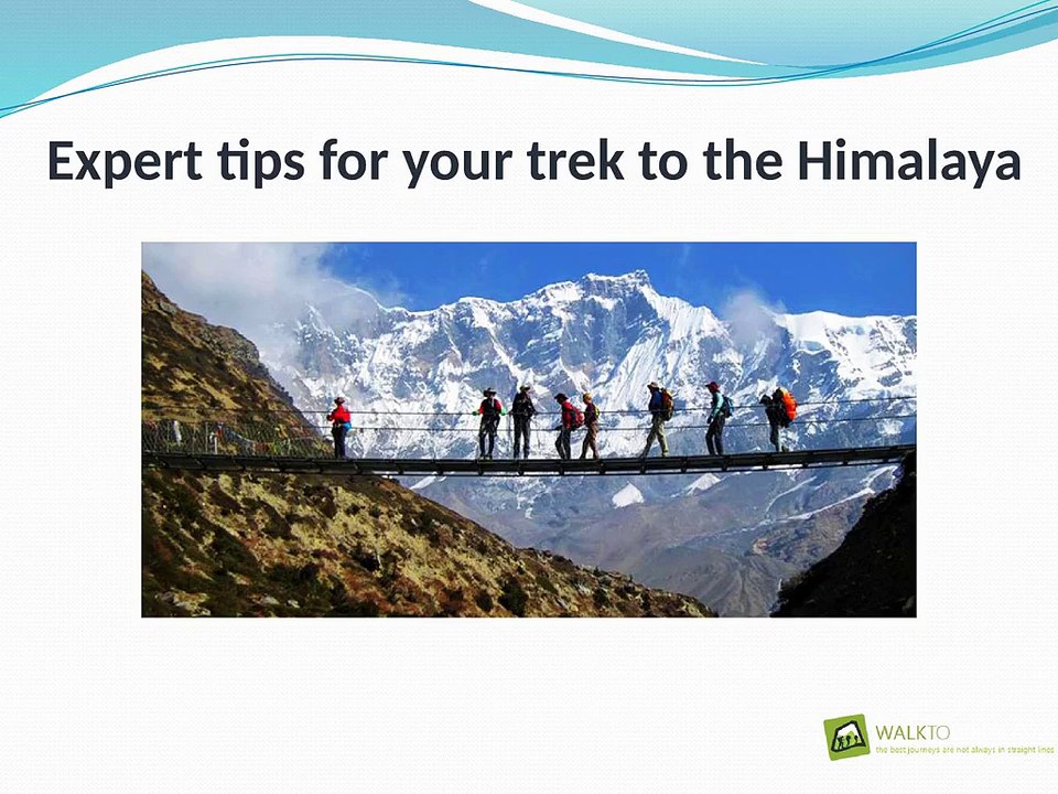 Expert tips for your trek to the Himalaya presentation
