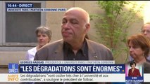 “Les dégradations sont énormes, elles vont coûter très cher à l’université et au contribuable”, selon le président de Tolbiac