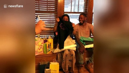 Family shocks mother-to-be with creative gender reveal surprise