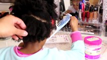 COIFFURE ENFANT AVEC DES VANILLES Pour fille afro cheveux crépus (GIRL TWIST HAIRSTYLE)