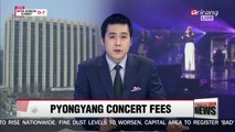S. Korean gov't to pay for performance fees, flight charges, etc. for its Pyongyang performances