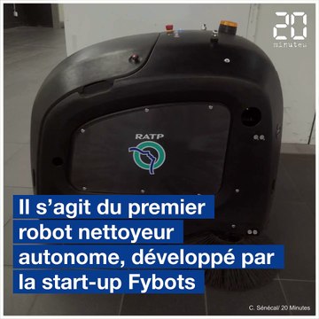 Un robot autonome nettoie les couloirs du métro