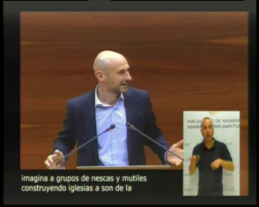 Parlamento navarro / Listado de inmatriculaciones / Intervenciones de UPN y PP / Respuesta EHBildu / Votación