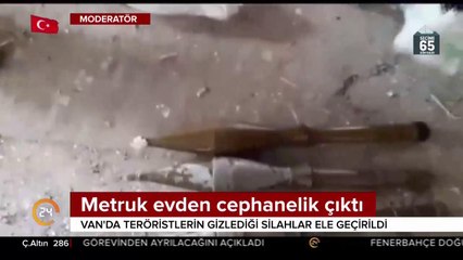 Teröristlerin silahları ele geçirildi