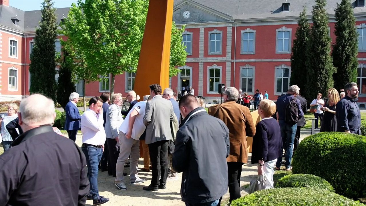 Seraing : Inauguration de l'oeuvre de Louis Leloup au Val St Lambert