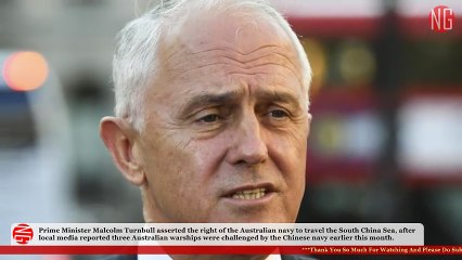 Chinese Navy Confronts Australian Navy, Exchange Words