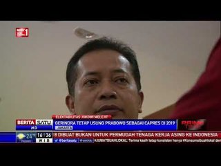 Partai Gerindra Tetap Calonkan Prabowo di Pilpres 2019