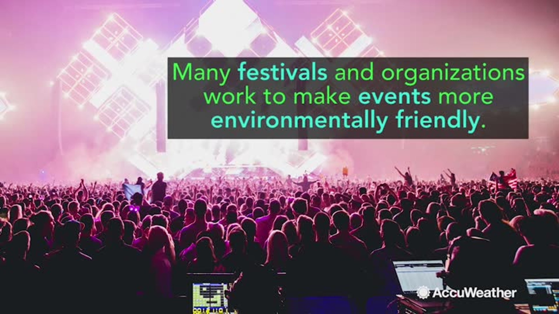 ⁣How music festivals manage tons of waste and left-behind items