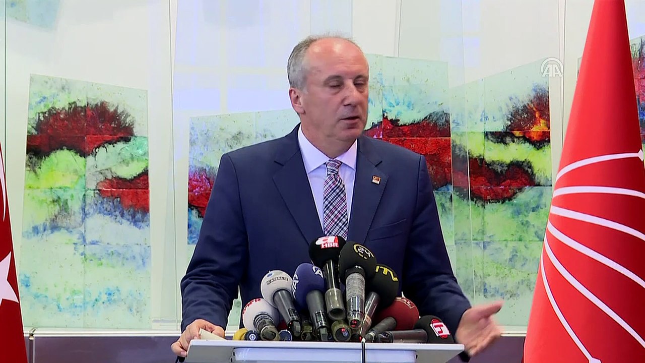 Muharrem İnce: 'Cumhuriyet Halk Partisi Genel Başkanının Cumhurbaşkanı adayı olması gerektiğine inanıyorum' - ANKARA
