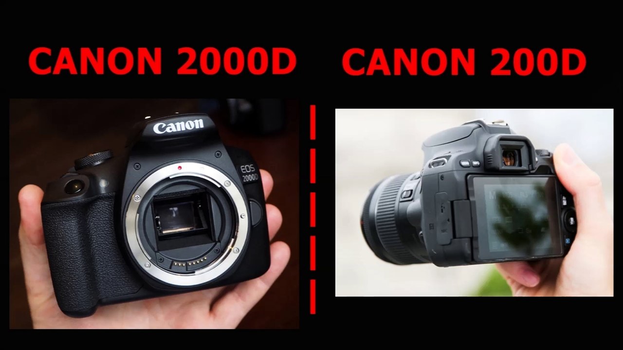 Canon 2000D vs Canon 200D video Dailymotion