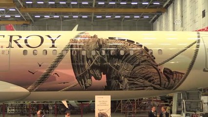 THY "Troya" Temalı Uçağını Tanıttı