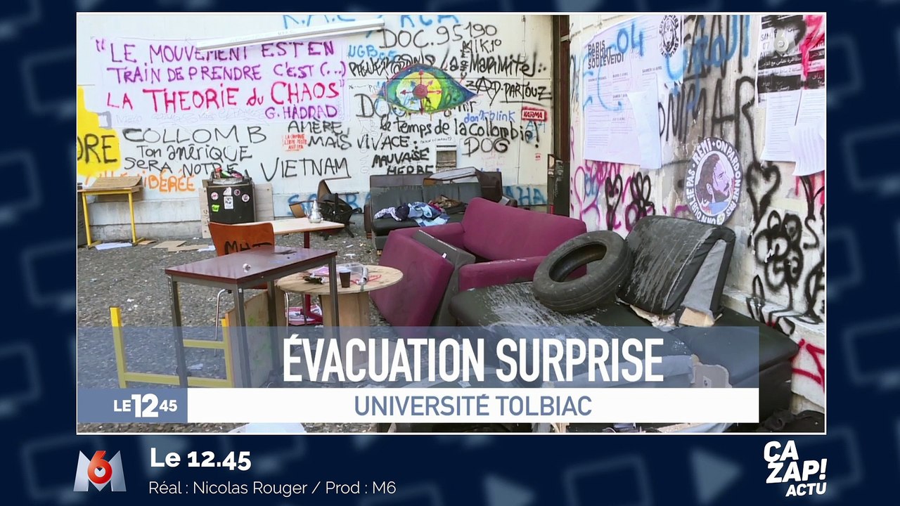 Les vidéos amateur de l'évacuation de la fac de Tolbiac
